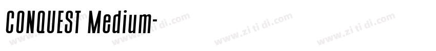 CONQUEST Medium字体转换 CONQUEST Medium字体转换